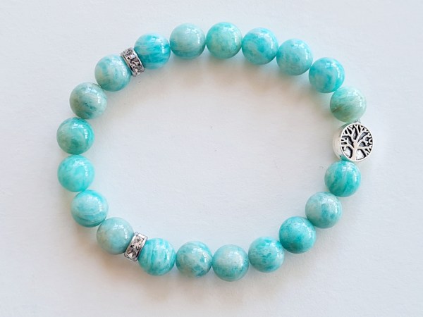 Bracelet amazonite verte